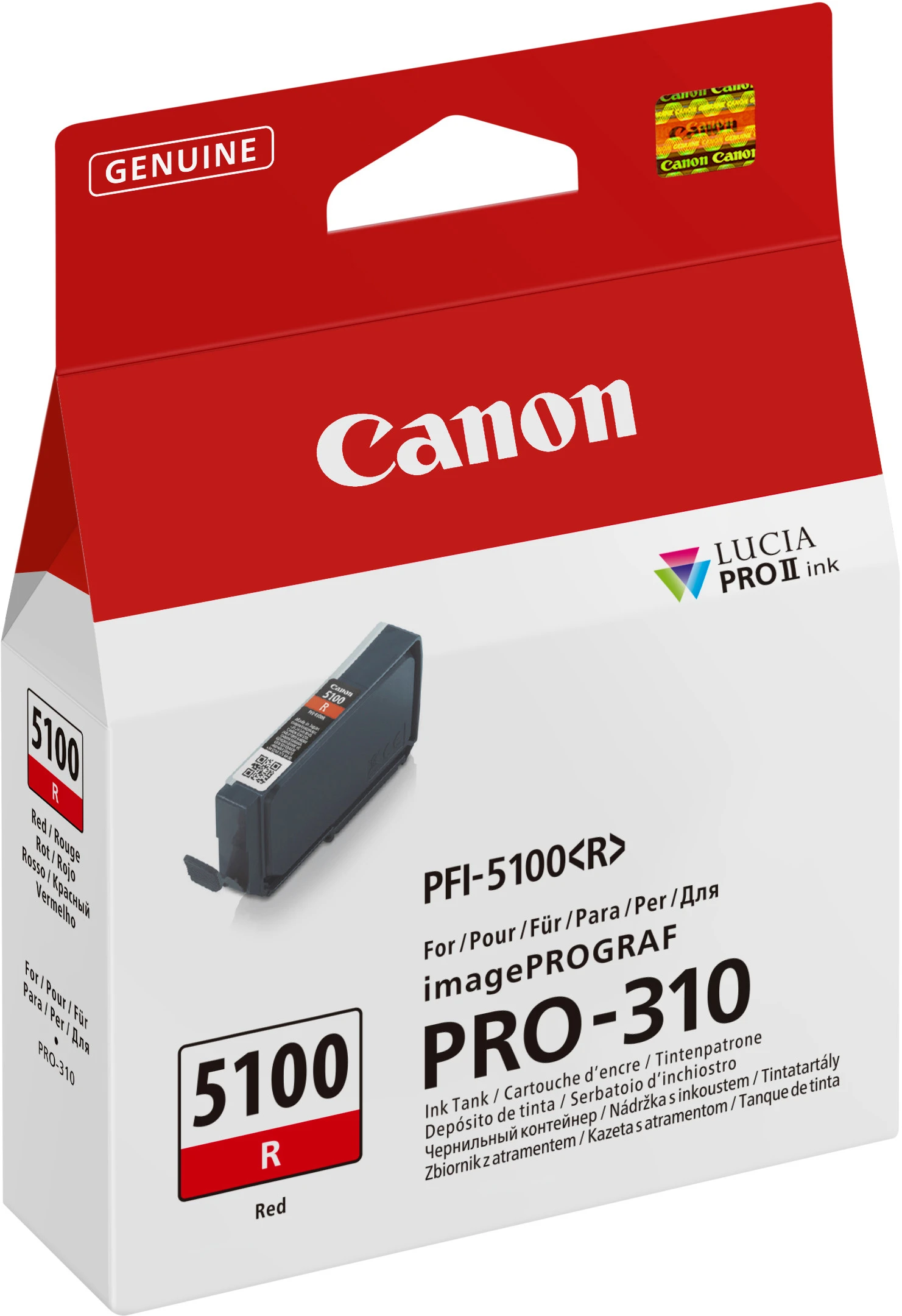 CANON Tintenpatrone rot PFI-5100R iPF PRO-310 14ml