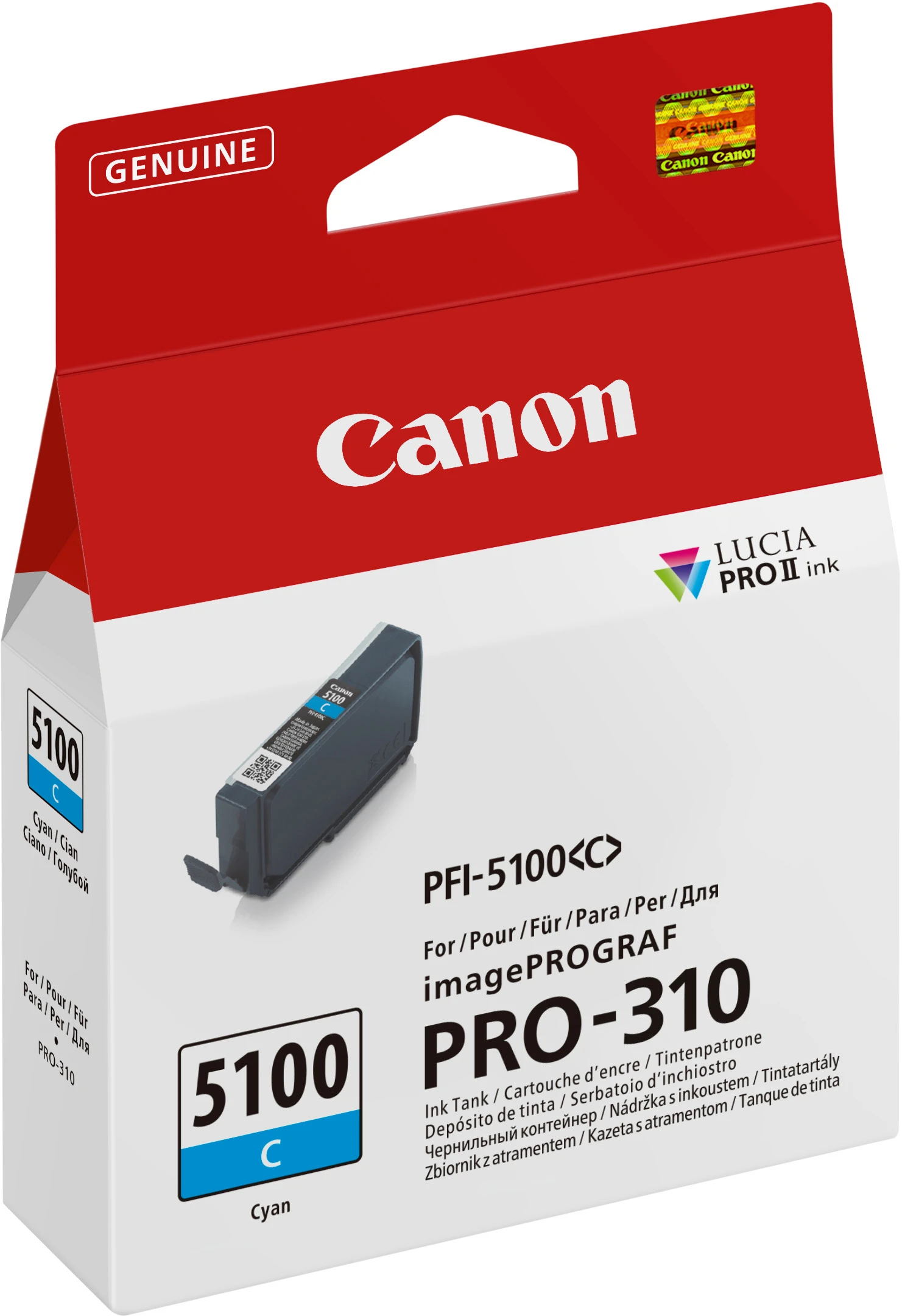 CANON Tintenpatrone cyan PFI-5100C iPF PRO-310 14ml