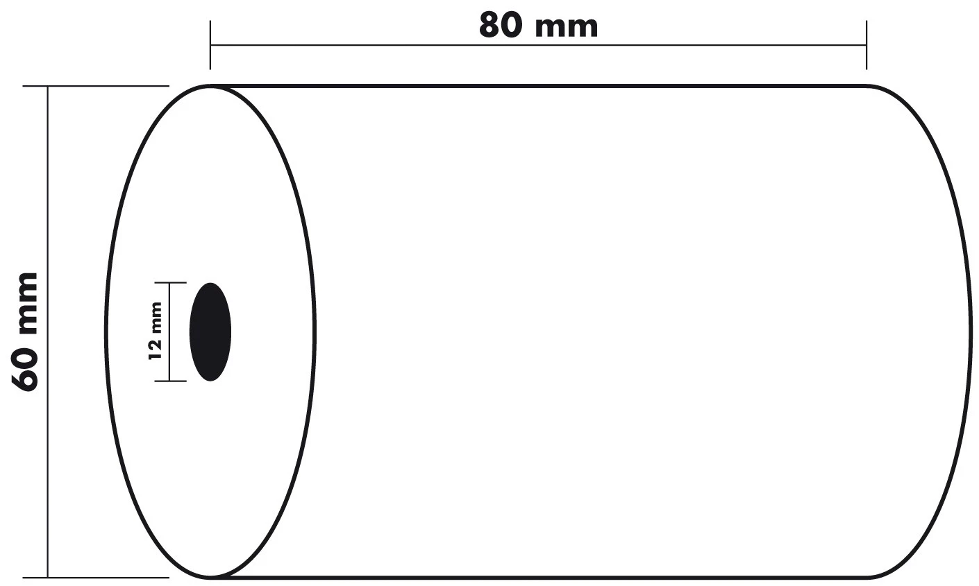 EXACOMPTA Rolle Thermo Papier 10 Stk. 43824E 80x60mmx44m für Kasse