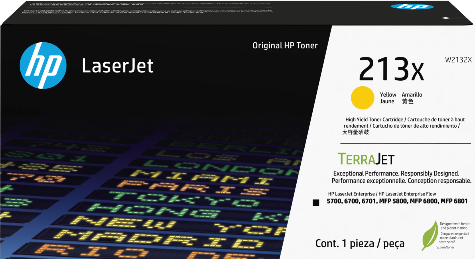 HP Toner-Modul 213X yellow W2132X CLJ Ent. 5700/MFP5800 6000 s.
