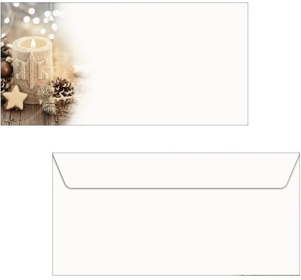 SIGEL Couvert Weihnachten C6/5 DU450 Christmas Candle 25 Stück