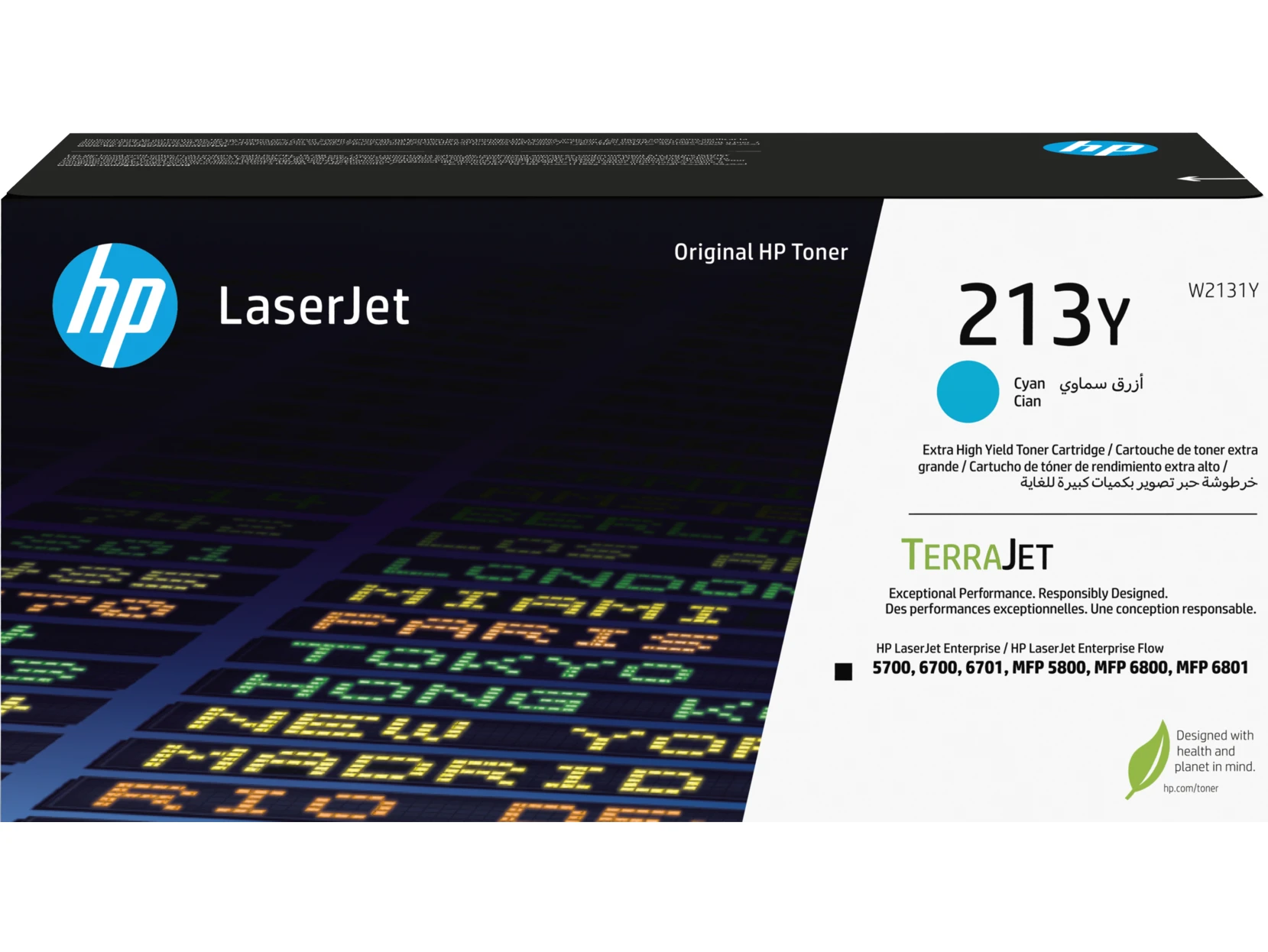 HP Toner-Modul 213Y cyan W2131Y CLJ Ent.5700/MFP5800 12'000 S.