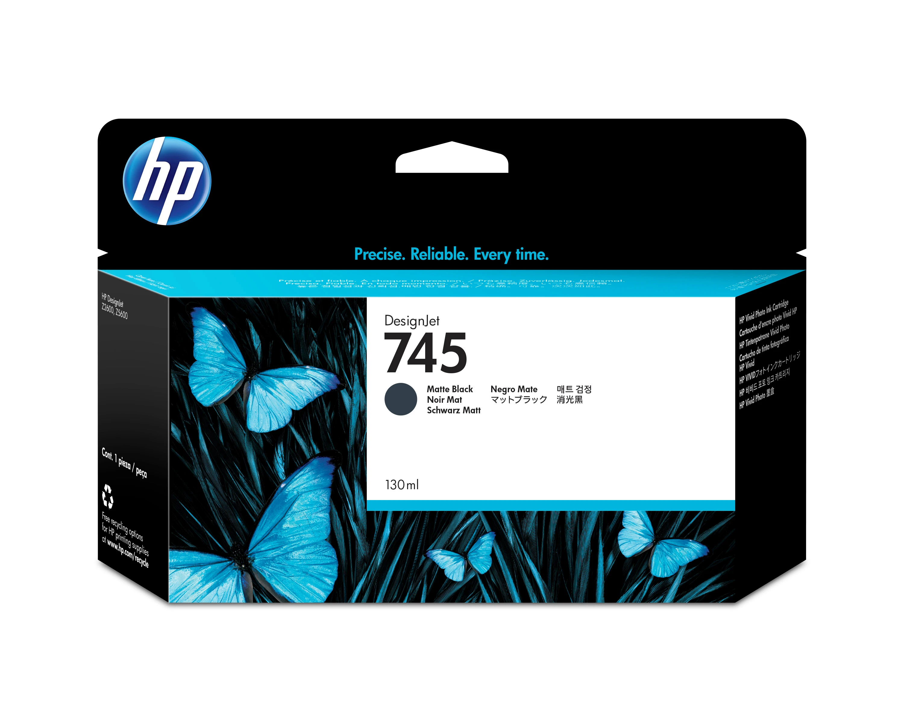 HP Tintenpatrone 745 matte black F9J99A DesignJet Z5600 130ml