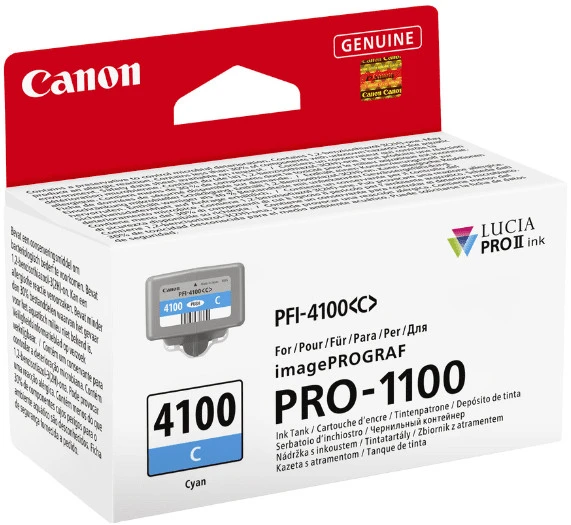 CANON Tintenpatrone cyan PFI-4100C iPF PRO-1100 80ml