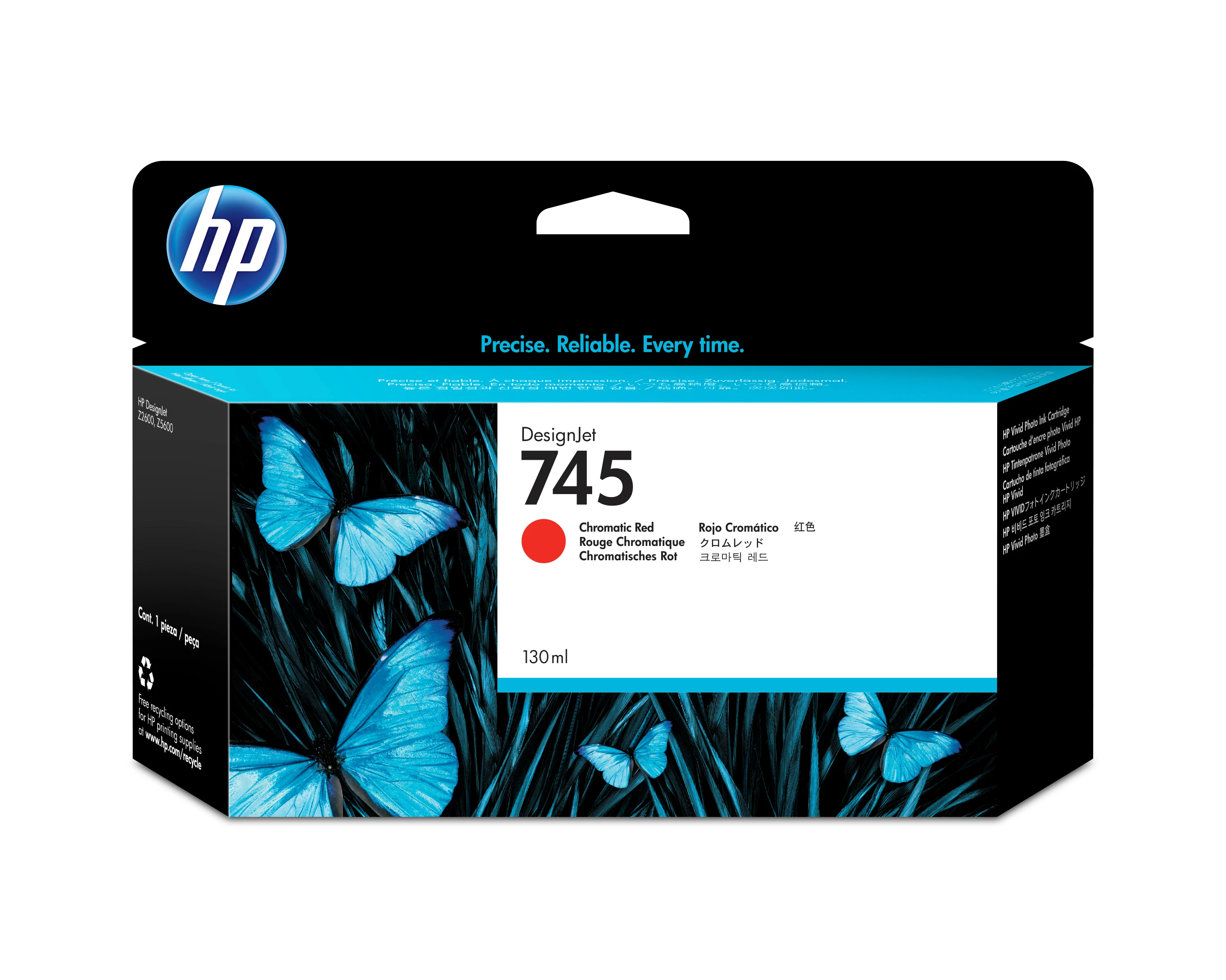 HP Tintenpatrone 745 chrom. red F9K00A DesignJet Z5600 130ml