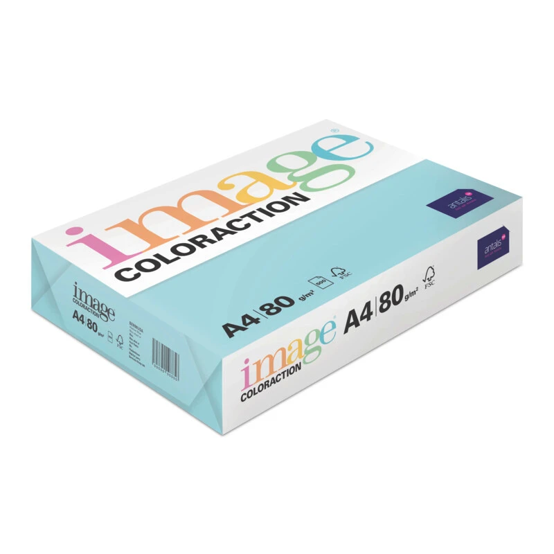 IMAGE COLORACTION Kopierpapier Bermuda A4 266435 80g, blau 500 Blatt