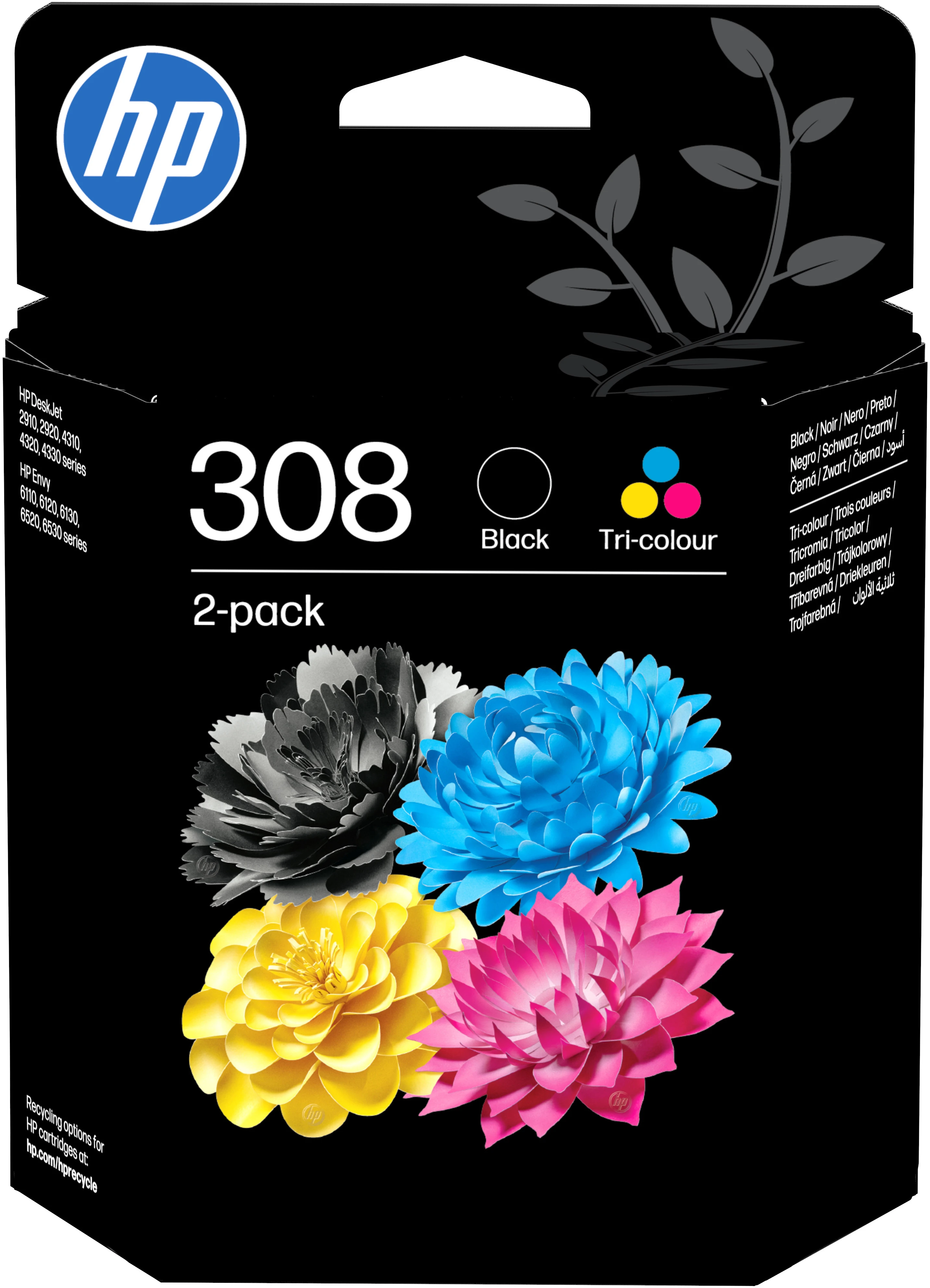 HP Combopack 308 BK/color 6L6S6UE#LS1 Envy 6122e/6520e 160/120 S.
