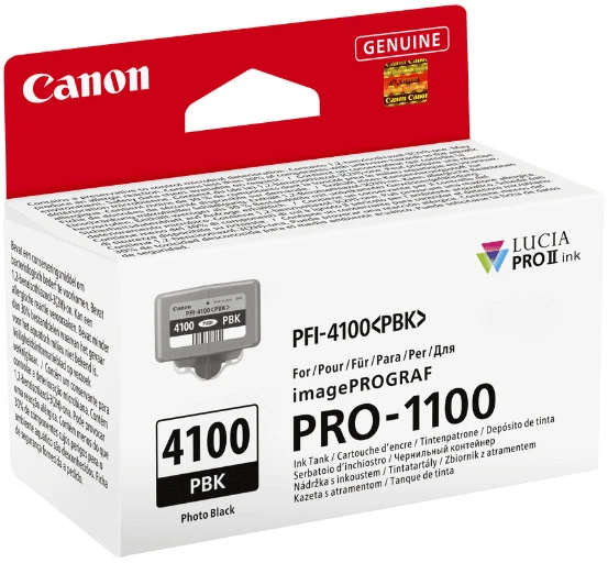 CANON Tintenpatrone photo schwarz PFI-4100PBK iPF PRO-1100 80ml