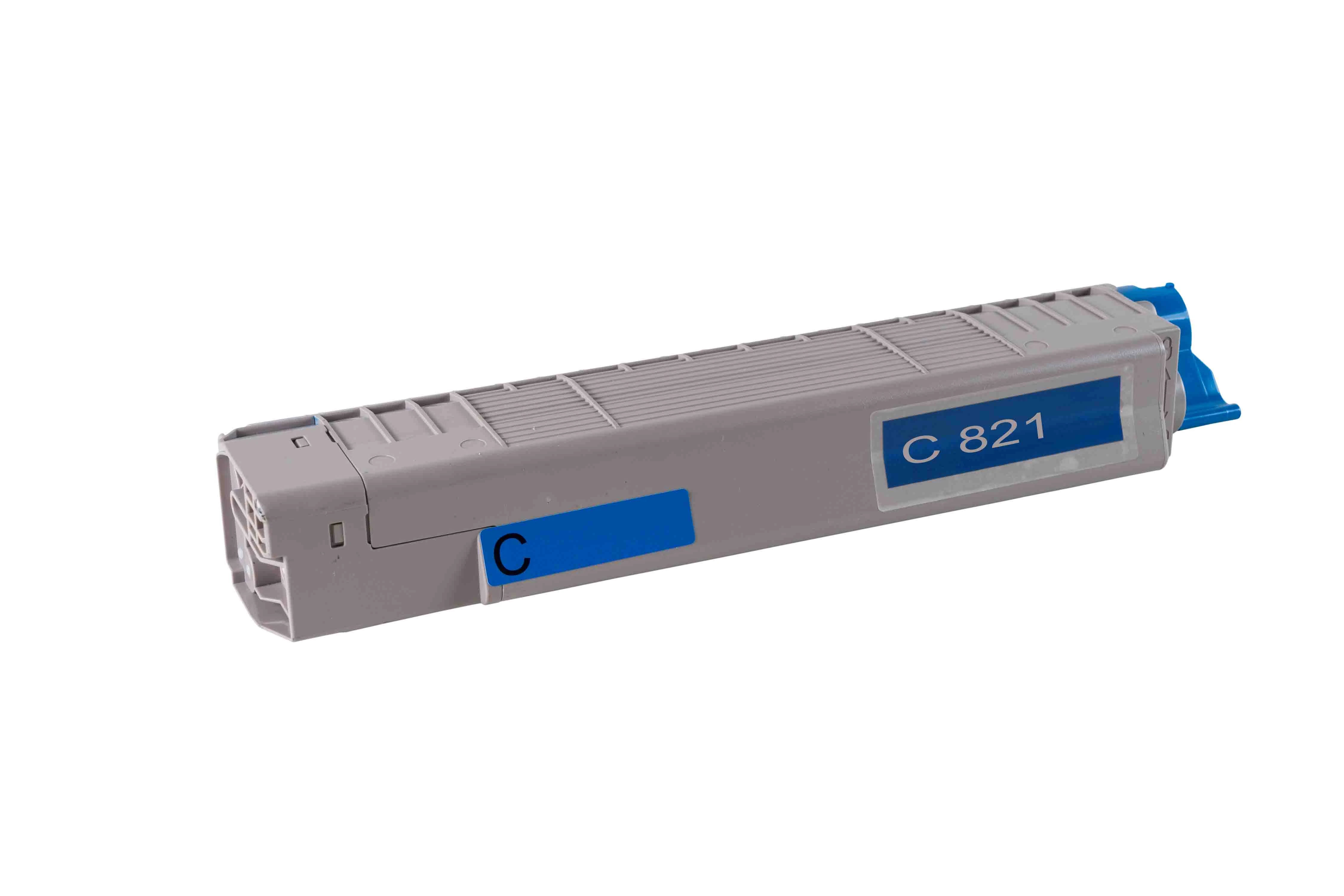 Toner-Modul komp. zu OKI C801 / C821 7'300 Seiten, cyan