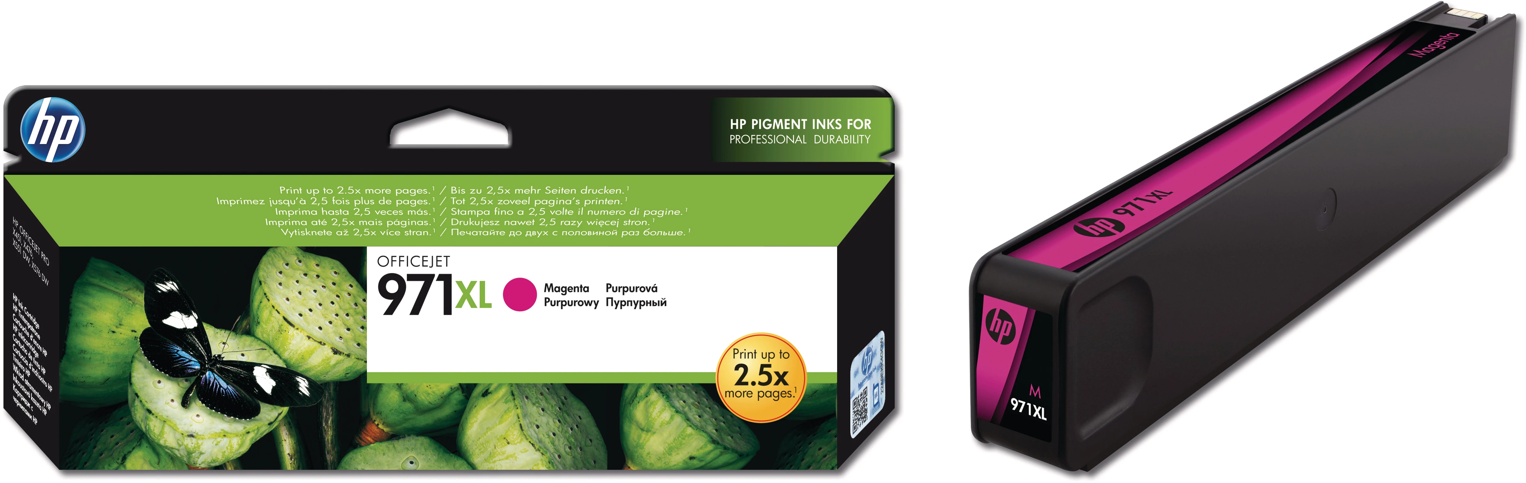 HP Tintenpatrone magenta HC (CN627AE, 971XL)