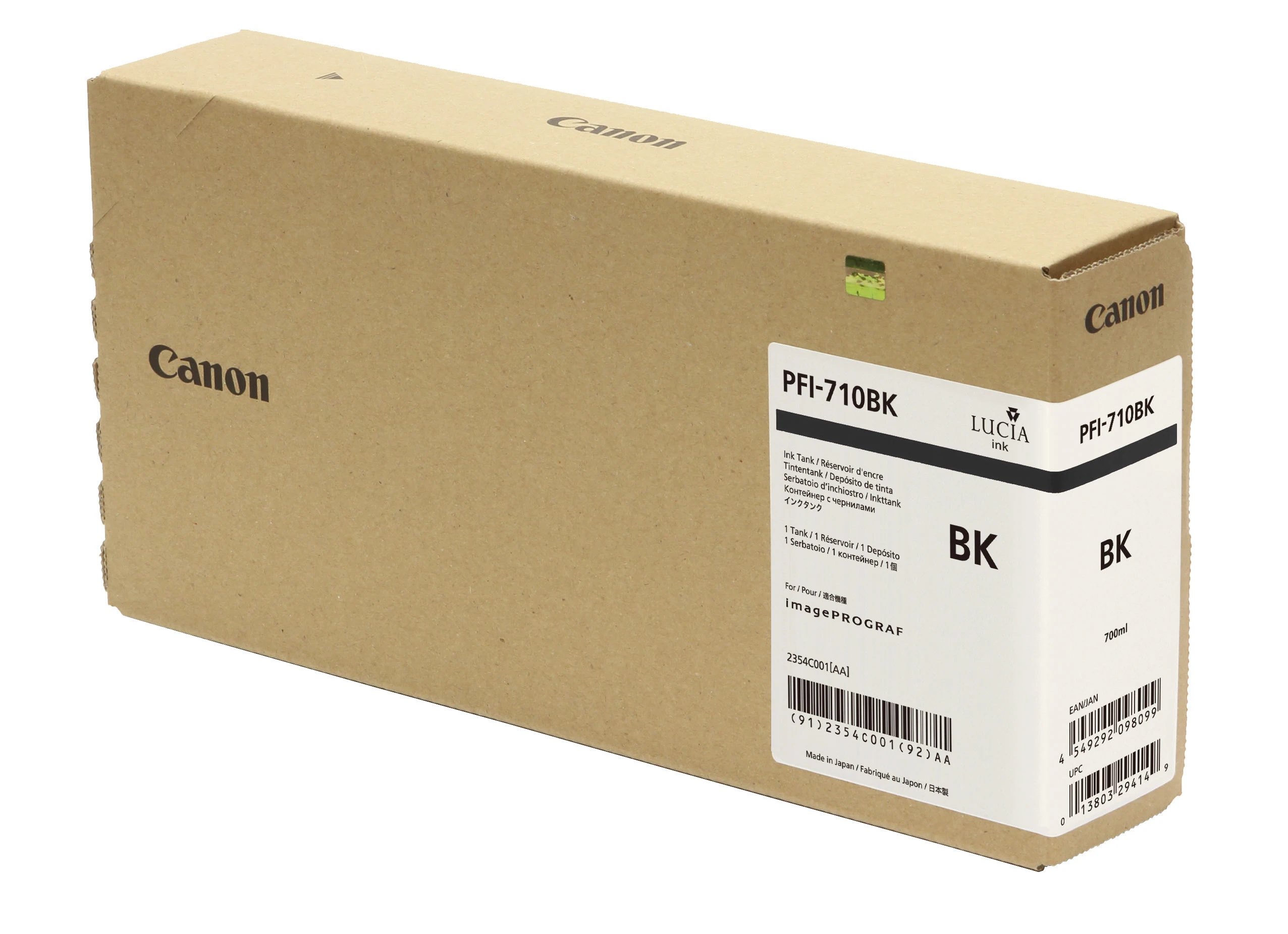 CANON Tintenpatrone schwarz PFI710BK iPF TX-2000/300O/4000 700ml
