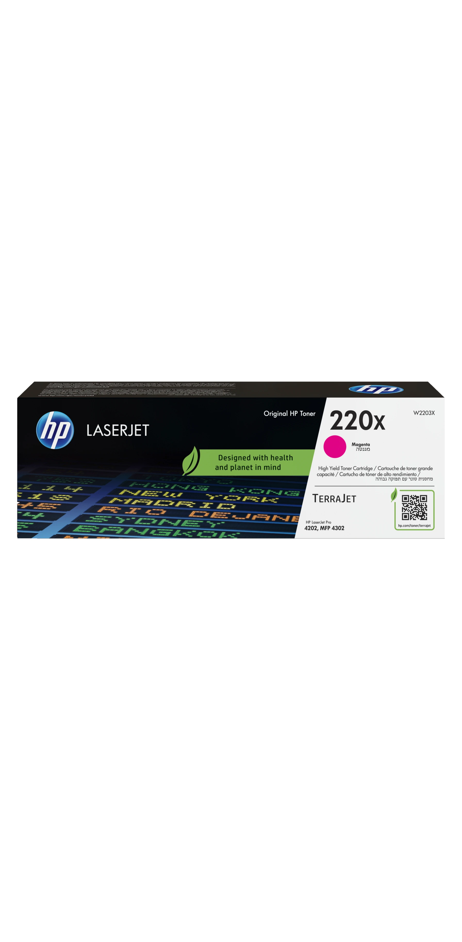 HP Toner-Modul 220X magenta W2203X CLJ Pro 4202/MFP 4302 5500 S.