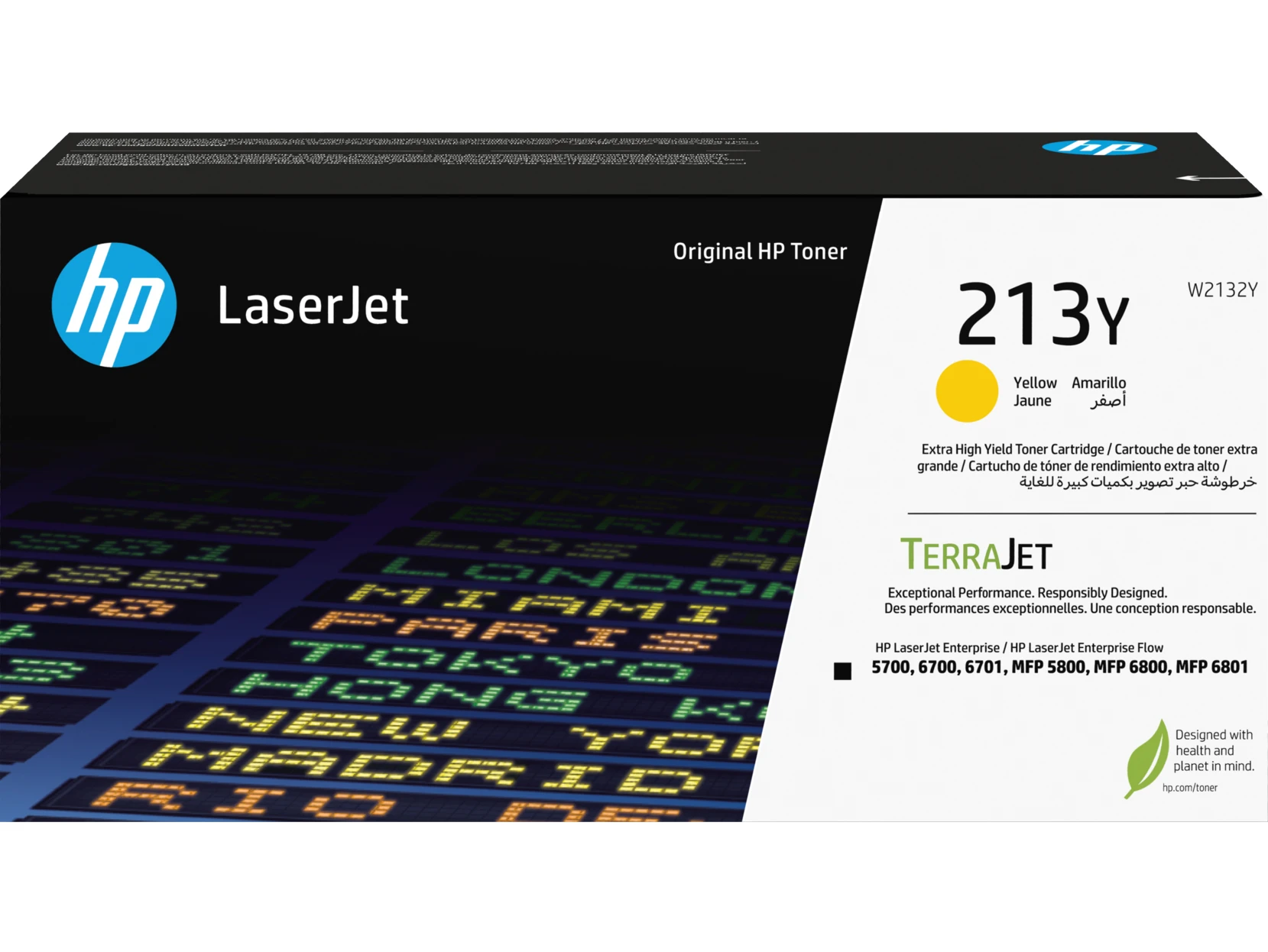 HP Toner-Modul 213Y yellow W2132Y CLJ Ent.5700/MFP5800 12'000 S.