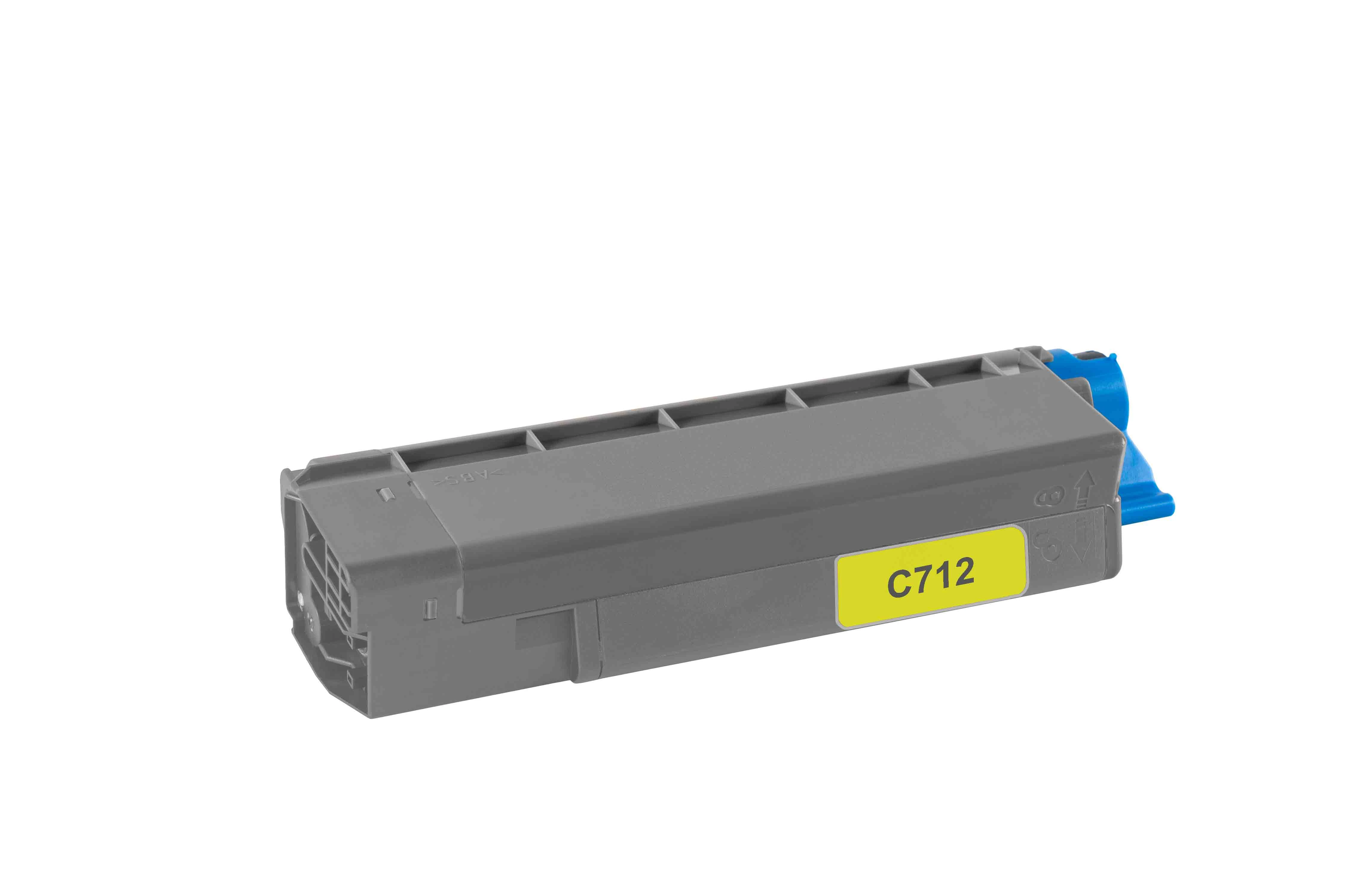 Toner-Modul komp. zu OKI C712 11'500 Seiten, yellow