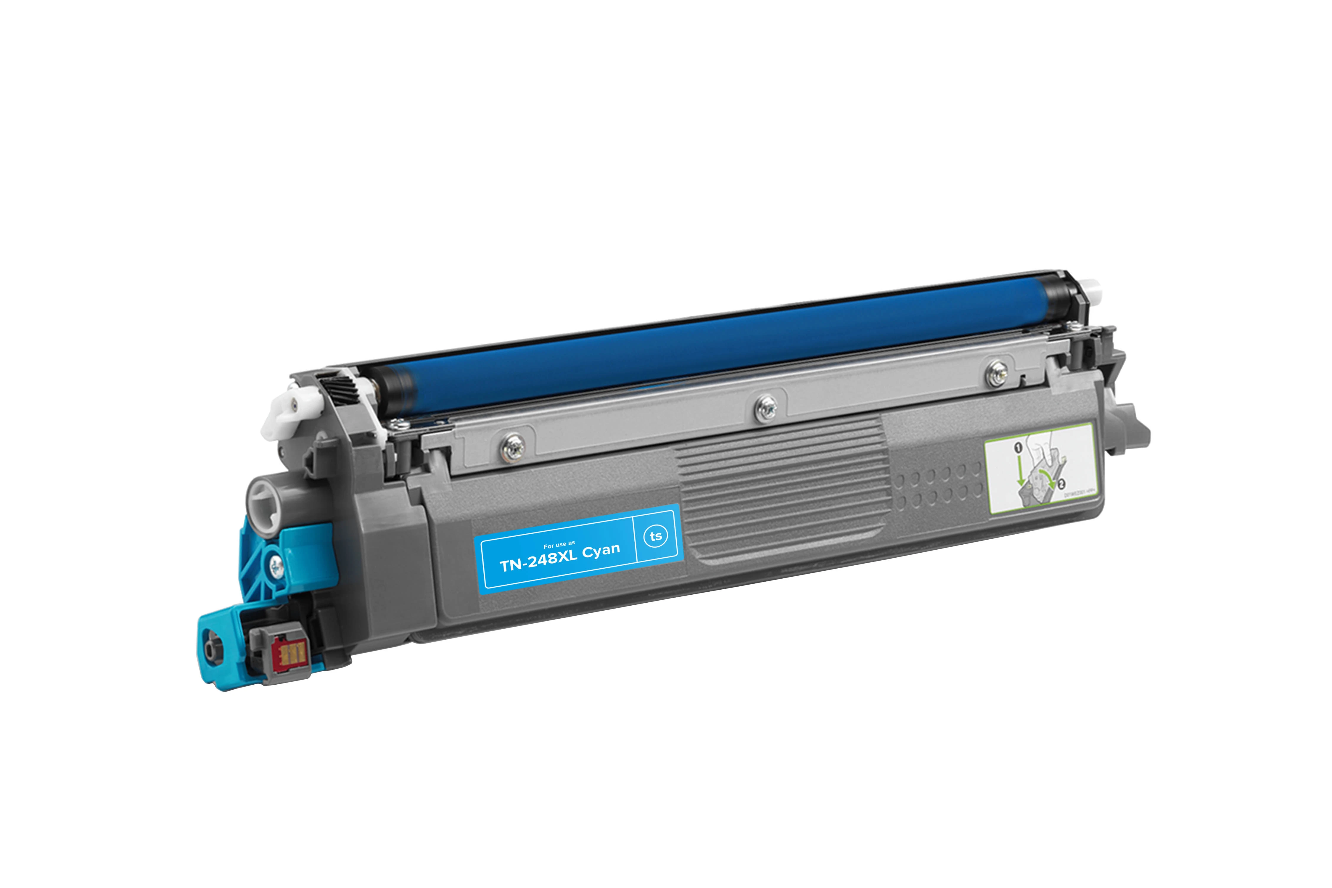 Toner-Modul komp. zu TN-248XLC 2'300 Seiten, cyan